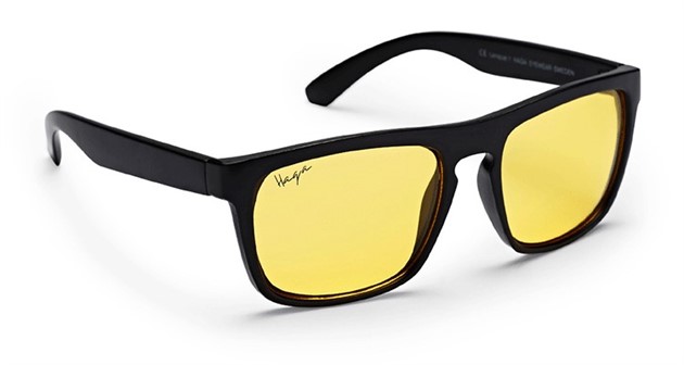 Solglasögon Tampa Matt Black - Yellow lens